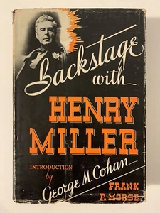 Backstage With Henry Miller by Frank P Morse Stage Actor Biography 1st Edition - Picture 1 of 8