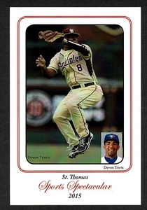 "Espectacular cena deportiva 2015, novato Devon Travis de los Azulejos 4""x6" - Imagen 1 de 3