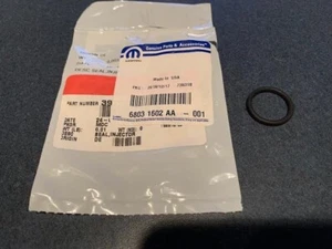 (1) NEW OEM MOPAR Fuel Injector O Ring Seal P/N 68031602AA - Picture 1 of 1