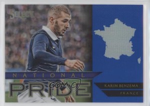 2015-16 Panini Select National Pride Blue Prizm /299 Karim Benzema #18