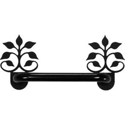 Wrought Iron Leaf Fan - Door Handle - Horizontal 4" (Made in USA) Cover