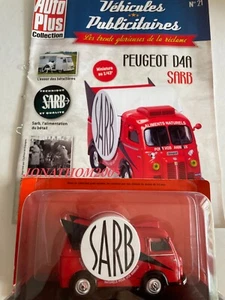 COLLECTION VEHICULES PUBLICITAIRES - PEUGEOT D4A ALIMENTS ANIMAUX SARB au 1/43 ° - Imagen 1 de 2