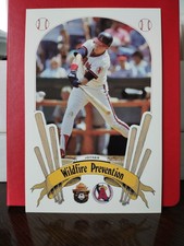1987 Smokey Bear Wildfire Prevention Wally Joyner California Angels #12