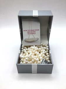 One Hundred Inch Length Of Cultured Pearls ~ Retail $500 - Picture 1 of 7