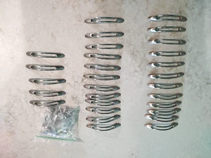 28 Maniglie per Armadio Acciaio Inox Spazzolato 3" Foro a Foro 4,75" da Fine a Fine NUOVE - Foto 1 di 6