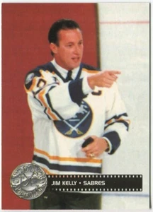 1991-92 Pro Set Platinum #293 Jim Kelly Buffalo Bills / Sabres Celebrity Captain - Picture 1 of 2