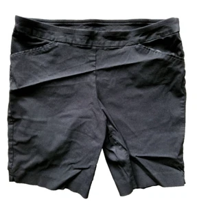 Time and Tru Compression Shorts Women's XL 16 18 Black Pull On Bermuda 37 x 9 - Picture 1 of 7