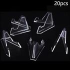 Useful Brand New Holder Pack Plastic Stand Tools 20Pcs Case Clear Coin