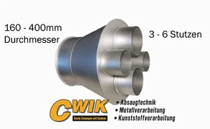 Sammler Glocke Absaugrohr Absauganlage Bord für Spannring - Bild 1 von 1