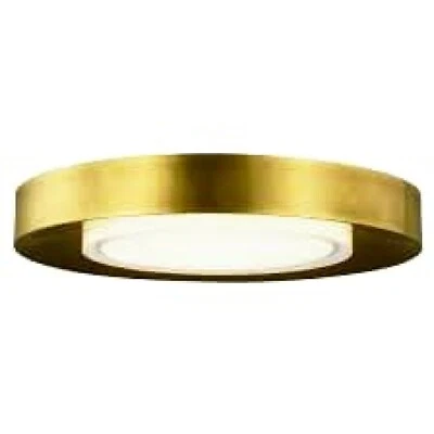 Rueda moderna de latón natural LED empotrada Visual Comfort 700FMCST17NB-LED927 Foto 1 de 4