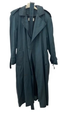 Jones New York Mujer Trench Impermeable Extraíble Forro de Lana Cinturón TEAL COMO NUEVO AÑOS 90’s Foto 1 de 4