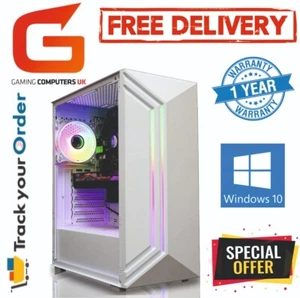 Gaming PC COMPUTER Core i7 16GB 240GB + 1TB GTX 1650 Win10 FREE DELIVERY - Picture 1 of 11