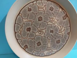 Crown Lynn Earthstone Camille D627 New Zealand Dinner Plate Floral 12” Round - Picture 1 of 5