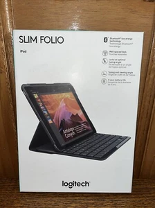 Logitech Slim Folio Keyboard Case for iPad 5th Gen. 2017 - Black (920008617) - Picture 1 of 9