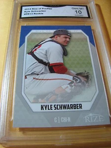 KYLE SCHWARBER CUBS 2014 RIZE OF THE PRODIGY ROOKIE RC # PR13 GRADED 10 L@@@K - Picture 1 of 1