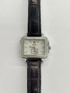 Michele Deco Diamond MOP Dial Stainless Steel Quartz Watch MW06C01 - Picture 1 of 8
