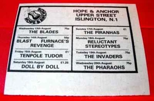 Tenpole Tudor/The Blades/Invaders/Piranhas ORIG 1980 Press/Mag ADVERT 3.5"x 3" - Picture 1 of 3
