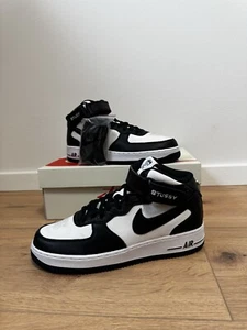 Nike x Stüssy Air Force 1 '07 Mid 'Light Bone Black' US8.5 EU42(DJ7840 002) - Bild 1 von 6