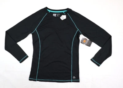 Camisa RBX Mujer Pequeña (S) X-DRI Negra Rendimiento Atlético Manga Larga Delgada Foto 1 de 4