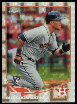 2013 Topps Chrome X-Fractor Brandon Barnes Rookie Houston Astros #93 - Image 1 of 2
