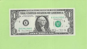 1969D ..UNCIRC $1  E 6194 1989 C  .... 1969D  $1  E-C    NICE NOTE     FRN - Picture 1 of 2