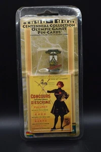 Spilla Collezione Centenario Giochi Olimpici 1996 - Card Parigi Francia 1900 NUOVA - Foto 1 di 4