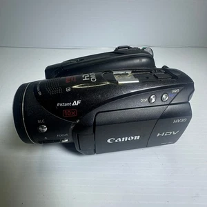 NOT TESTED - Canon HV30e High Definition HDV MiniDV Tape Video Camera - Picture 1 of 12