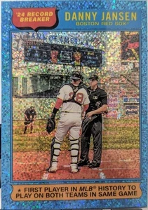 2025 Topps Heritage Baseball Blue Sparkle Record Breaker Danny Jansen #6 - Imagen 1 de 2