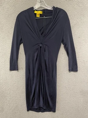 Catherine Malandrino Womens Silk Dress Size Small Blue Back Zip Adult - Image 1 of 4