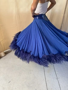 Ballroom Competition blauer Rock mit weißem Unterrock XS/S - Bild 1 von 14