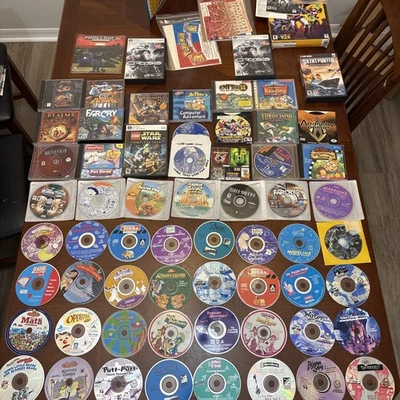 vintage pc game cd-rom mixed video Learning games lot  *READ* - Image 1 of 4