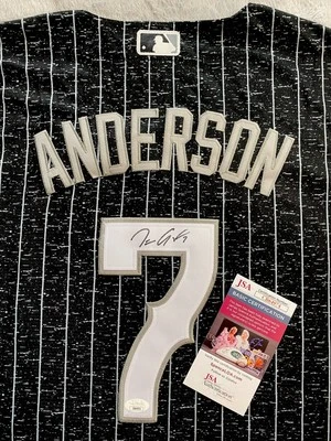 CHICAGO WHITE SOX TIM ANDERSON AUTOGRAPH #7 NIKE CITY CONNECT JERSEY JSA CB64974 - Image 1 of 4