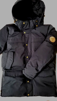 НОВЫЙ SCOTCH & SODA АМСТЕРДАМ МУЖСКОЙ ПУХОВИК С КАПЮШОНОМ ЧЕРНЫЙ ПУХОВИК РАЗМЕР M - Изображение 1 из 3