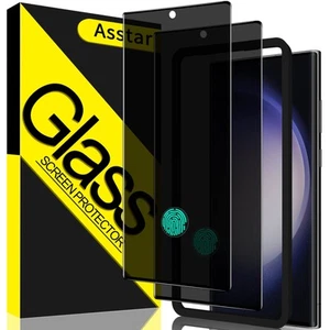 [Pack de 2 protections d'écran Samsung Galaxy S23 Ultra confidentialité, support empreintes digitales... - Photo 1/6