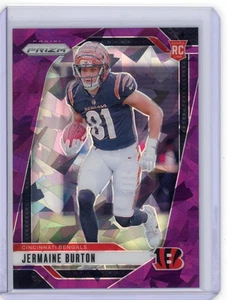 2024 Panini Prizm Rookies Purple Ice Prizm /225 Jermaine Burton #350 Rookie RC - Bild 1 von 2
