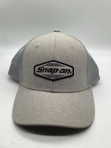 Snap-On Tools Logo Gray & Black Mesh Back Baseball Hat Cap Snap Back New - Picture 1 of 6