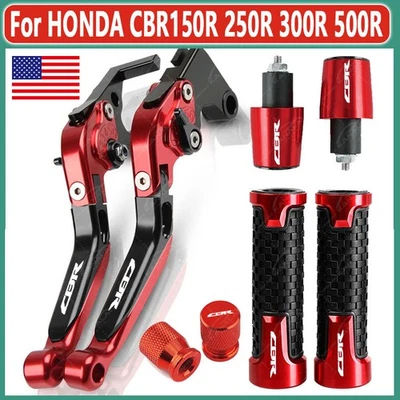 B35B36 For HONDA CBR 250R 300R 500R Motorcycle Handle Grips Brake Clutch Levers - Imagem 1 de 4