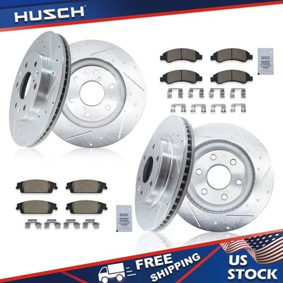 Front Rear Brake Disc Rotors and Ceramic Pads Kit for 2020 Cadillac Escalade/ESV Foto 1 de 4