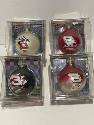 NASCAR Lote De 4 Adornos Navideños Surtidos Dale Earnhardt Jr uno #3 y (3 #8’s) Foto 1 de 4