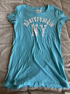 Abercrombie NY Graphic Tee Cotton Crew Neck - Picture 1 of 3