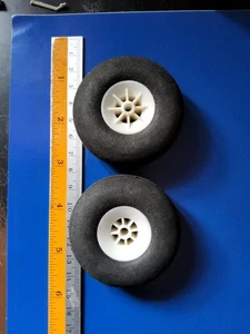 Multiplex RC Aircraft Foam Wheels 58mm 2.25" Dia [Pair] - Picture 1 of 2