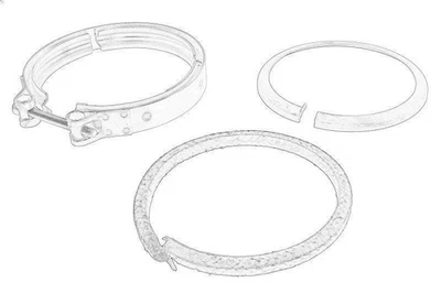 Clamping Piece, exhaust system OE DB TRUCK 003 995 07 02 - Image 1 of 4