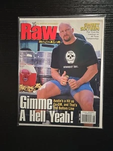 WWE Raw Magazine Stone Cold Steve Austin July 2003 Terri Runnels Marlena Poster - Picture 1 of 1