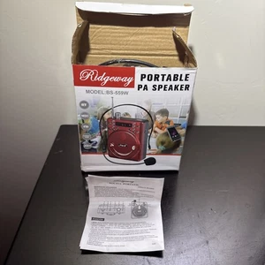 Altavoz PA Portátil Modelo BS – 559W Ridgeway Rojo - Imagen 1 de 6