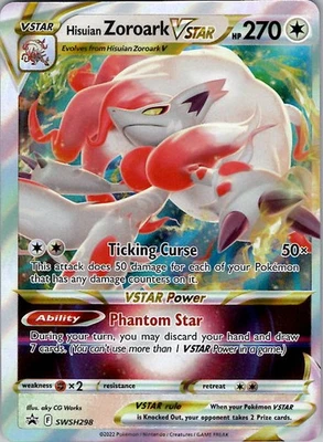 Hisuian Zoroark VSTAR - SWSH: Sword & Shield Promo Cards SWSH298 Holo NM - Image 1 of 2