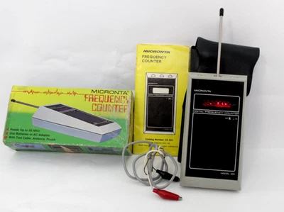 Micronta 351 contador de frecuencia funcionando,/ instrucciones de caja cables y antena Foto 1 de 4