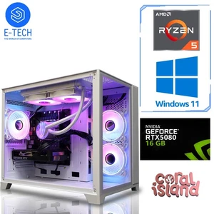 RGB Cooled Gaming PC AMD Ryzen 5 9600X 64GB RAM 2TB M.2 16GB NVIDIA RTX 5080 W11 - Picture 1 of 10