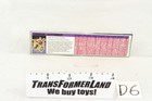 Cutthroat Tech Specs 1987 Vintage Hasbro G1 Transformers For Sale