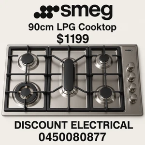 Smeg 90cm Gas Hob LPG 0450080877 - Picture 1 of 24