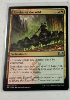 MTG Magic the Gathering Rhythm of the Wild (201/296) Ravnica Allegiance LP - Image 1 of 2